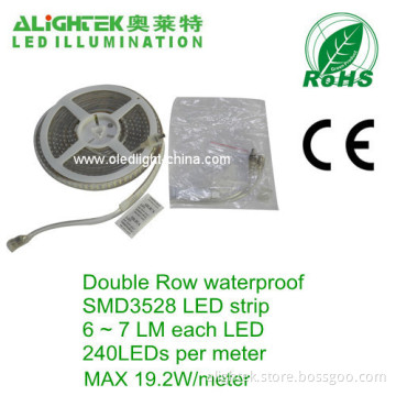 Ip65 Ip68 Waterproof 240led 96w Double Line 3528 Led Strip 